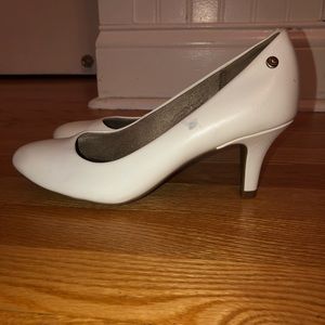White 2 inch heels